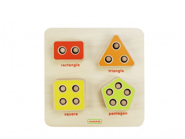 Counting Shape Stacker บอร์ดฝึกทักษะการนับมุมตามรูปทรง