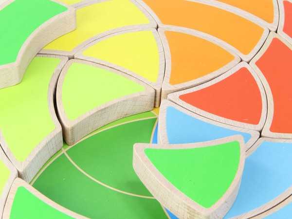 Spiral Wheel Board บอร์ดประกอบรูปทรงล้อเกลียว