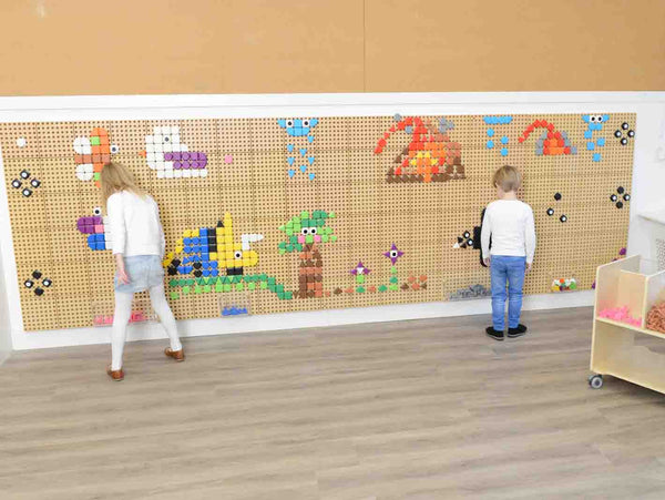 256 Piece Geometric Shape Pegs (Pack I) หมุดรูปทรงเรขาคณิต 256 ชิ้น