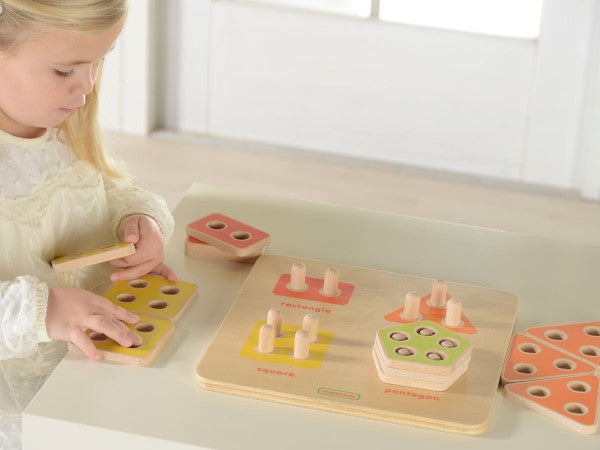 Counting Shape Stacker บอร์ดฝึกทักษะการนับมุมตามรูปทรง