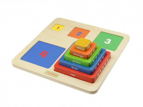 Numbers and Colours Stacking Blocks