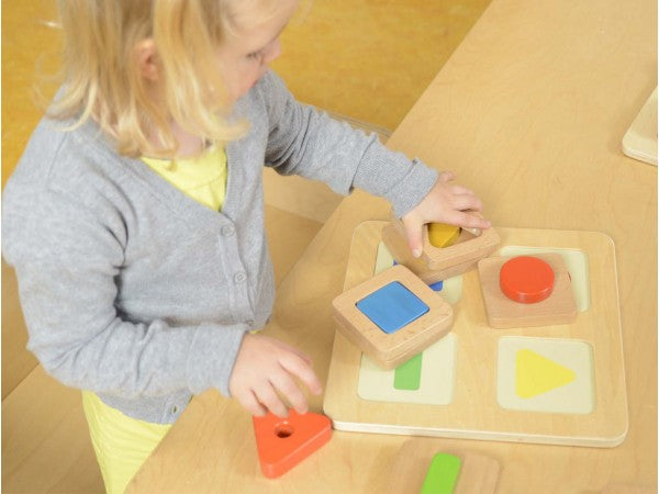 Sensorial Shape Matching Blocks Set  เกมจับคู่รูปทรง