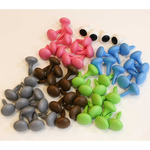 STEM Wall 64 Piece Jumbo Pegs (6 Colours) - Pack 2