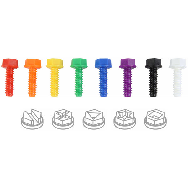 STEM Wall - 512 Piece Screws (Mixed Colour) Set II