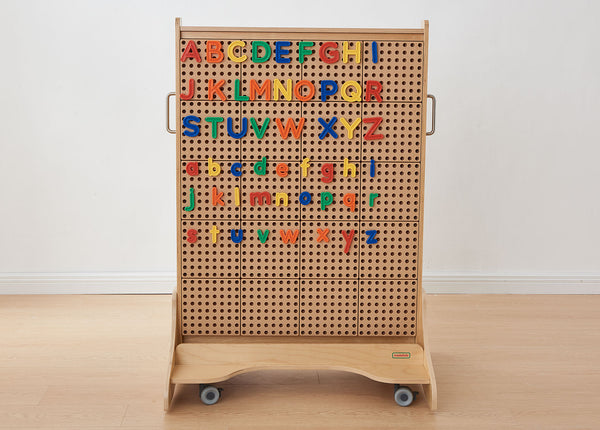 STEM Wall Uppercase and Lowercase Alphabet Pegs (120 Piece Set)