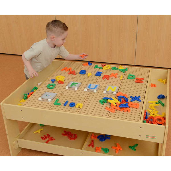 STEM Wall Uppercase and Lowercase Alphabet Pegs (120 Piece Set)