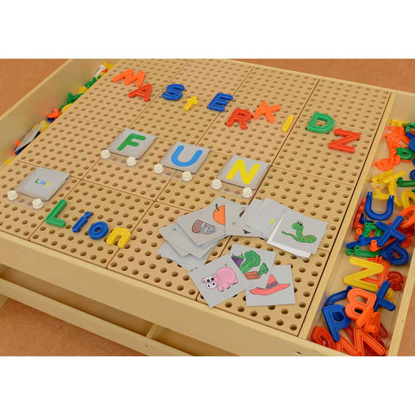 STEM Wall Uppercase and Lowercase Alphabet Pegs (120 Piece Set)