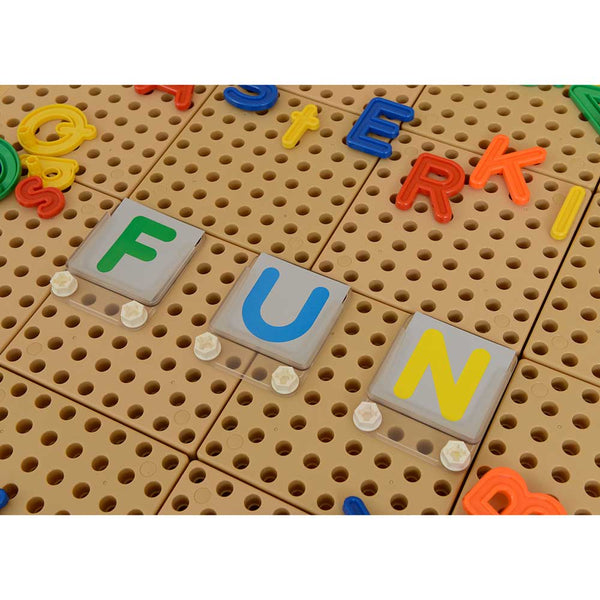 STEM Wall Uppercase and Lowercase Alphabet Pegs (120 Piece Set)
