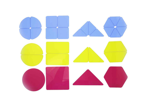 51 Pieces Translucent Geometric Shapes Set รูปทรงเรขาคณิตโปร่งแสง