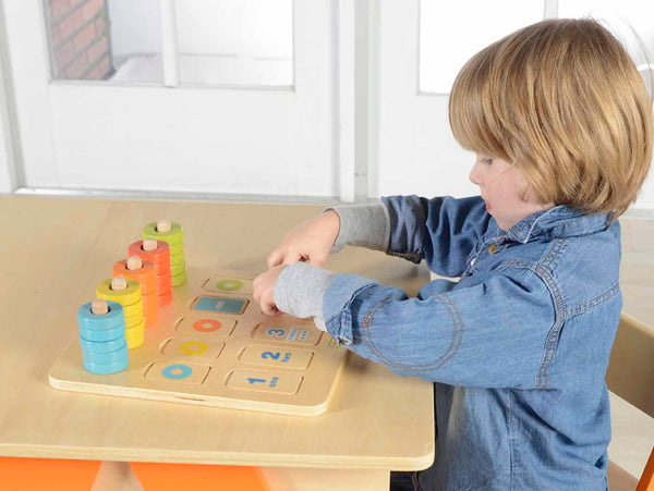 Counting and Colours Learning Board