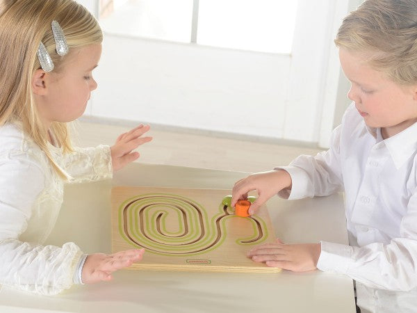 Snail-shaped Sliding Game