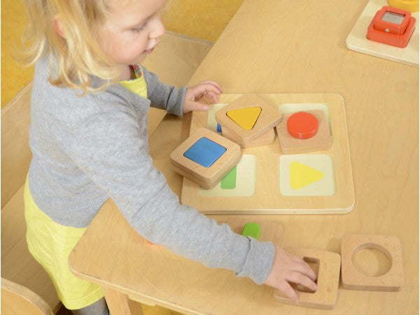 Sensorial Shape Matching Blocks Set  เกมจับคู่รูปทรง 