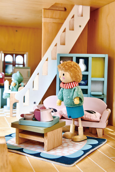 Dolls House Sitting Room Furniture เฟอร์นิเจอร์ห้องนั่งเล่น