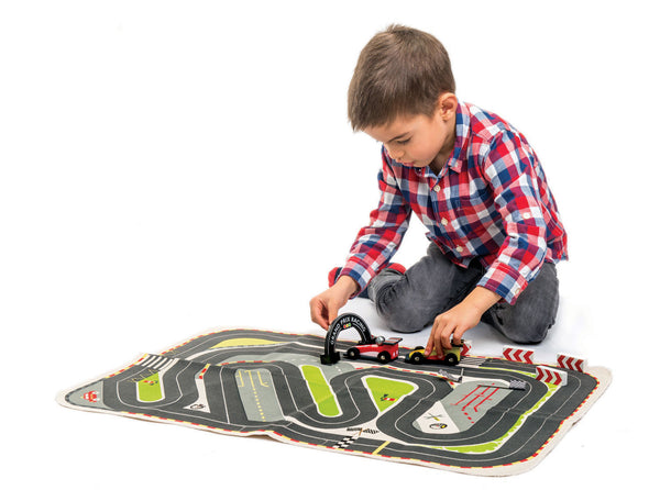 Formula One Racing Playmat ชุดรถแข่งพร้อมผ้าพิมพ์ลาย