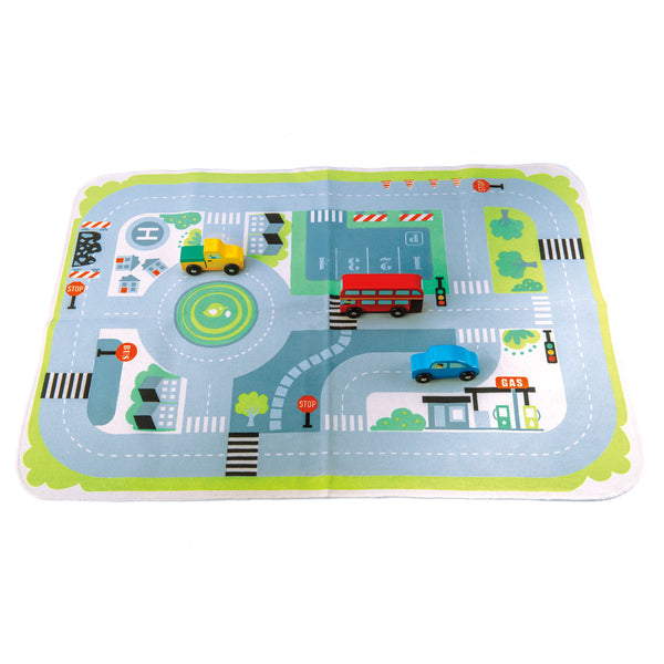 Town Playmat ชุดในเมืองพร้อมผ้าพิมพ์ลาย