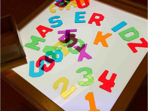 38 Pieces Translucent Numbers and Alphabets Set อักษรเรืองแสง